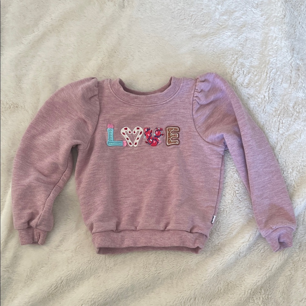 Little Sleepies Pink Love Sweatshirt